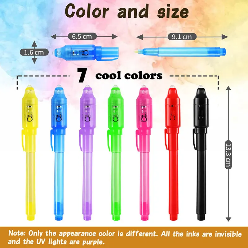 Невидимые чернильные ручки 28 шт. маркеры детские для секретных сообщений