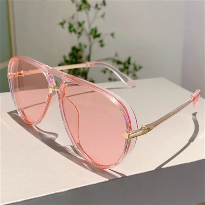 Очки-лягушки солнцезащитные очки с розовыми линзами женские для вождения