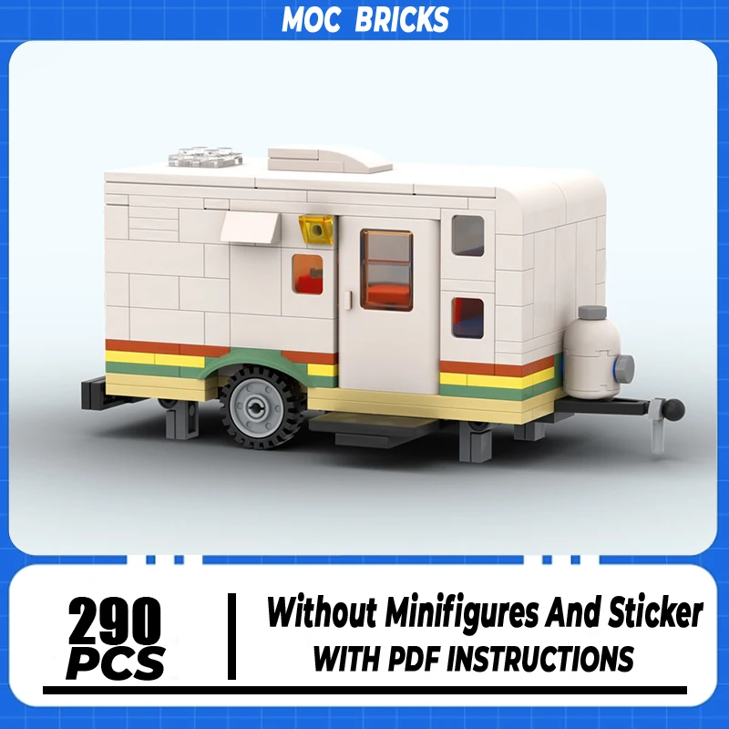 Конструктор Moc удобные модульные блоки для кемпинга путешествий трейлеров
