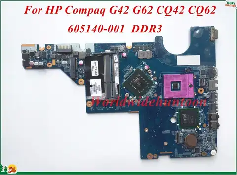 Материнская плата 605140-001 для ноутбука HP Compaq G42, G62, CQ42, CQ62, DA0AX3MB6C2, PGA478, DDR3 100%, тестирование и поддержка видео