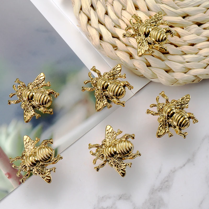 Ручка из 100% латуни для детской комнаты ручка шкафа в форме пчелы кухонной