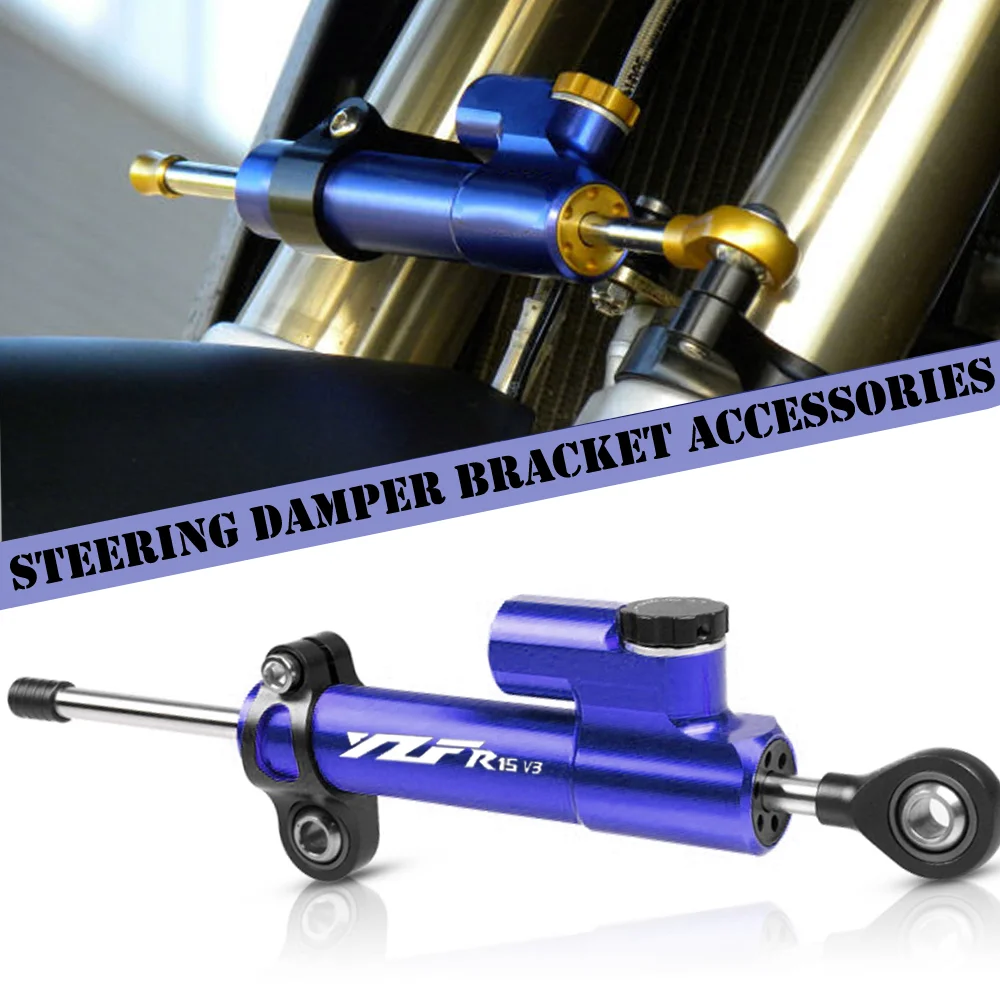 

For Yamaha YZF R15 R15V3 YZFR15 V3 v3.0 2020 2019 2018 2017 Motorcycle accessories Steering Damper Stabilizer Dampers bracket