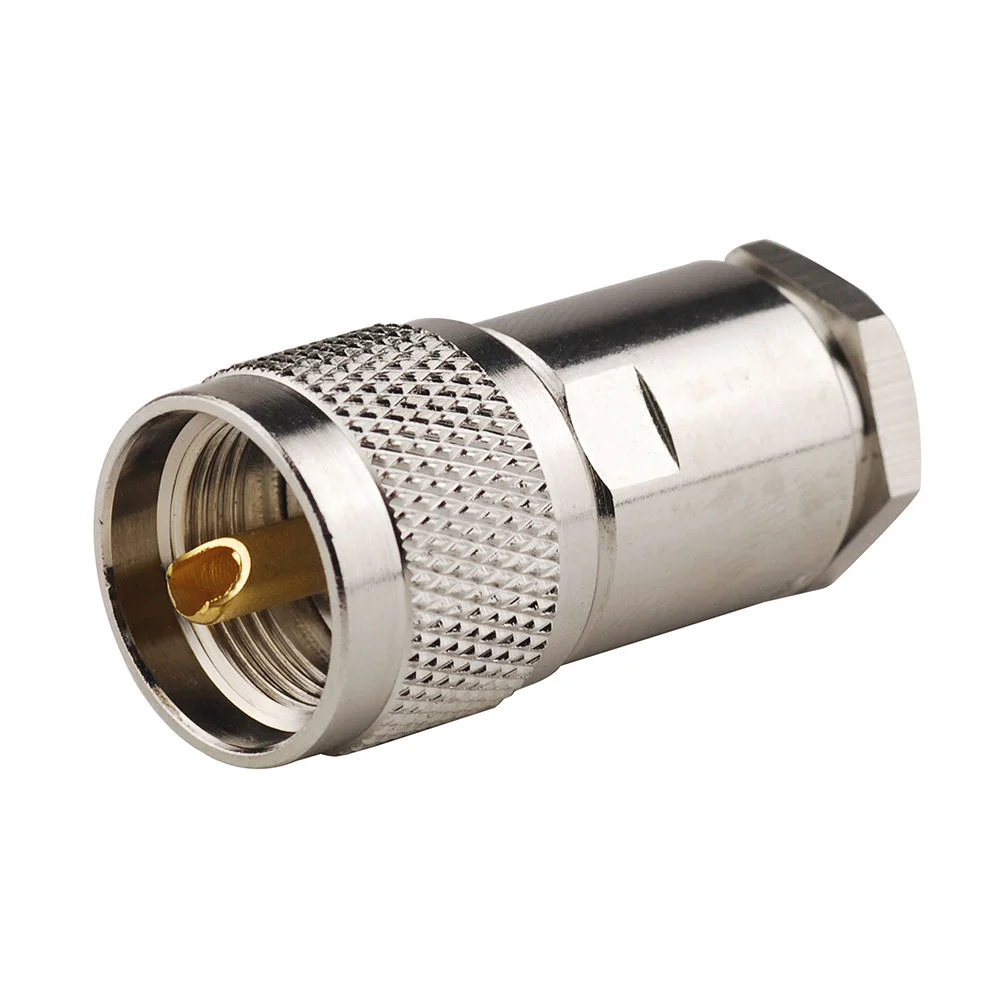 

Connector Male Clamp 1 Pcs Accessories Coaxial Cable Male Plug PL259 UHF