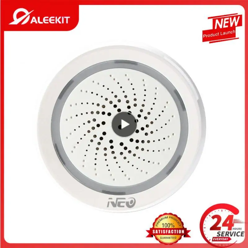 

Usb Power Temperature Sensor Wireless Wifi Siren Alarm Smart Life 3 In 1 Humidity Sensor Tuya Smart