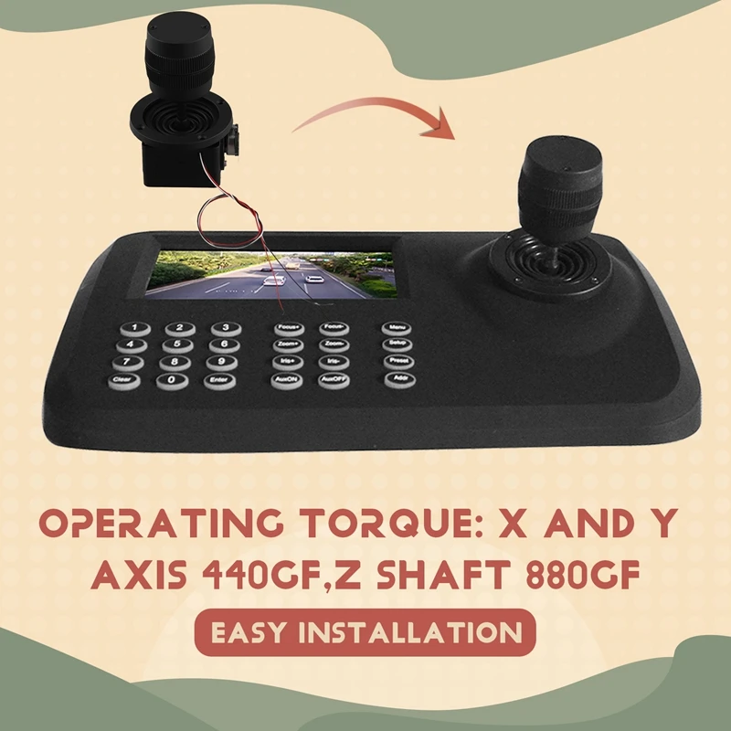 3-осевой джойстик-потенциометр ZY-D300B-R2 5K 3D Security Yuntai Control Ball Machine Клавиатура Монитор