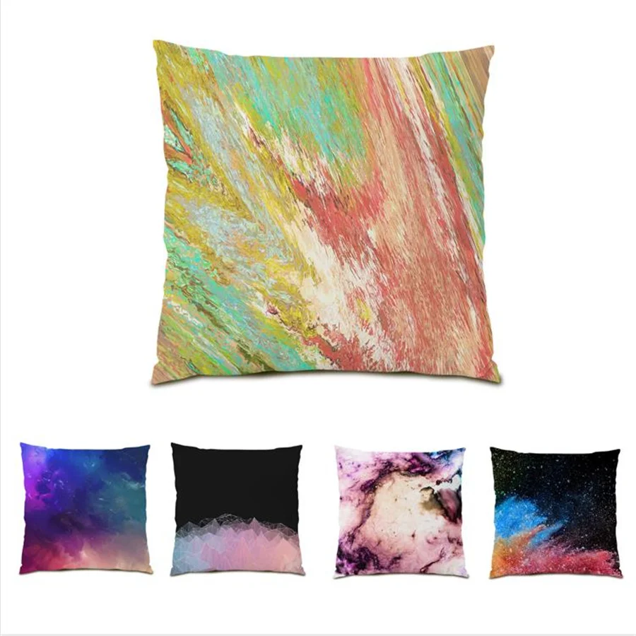 

Decorative Pillows for Sofa Color Map Home Decor Multiple Colour Cushion Cover Luxury Art 45x45 Christmas Pillow Cases E0093
