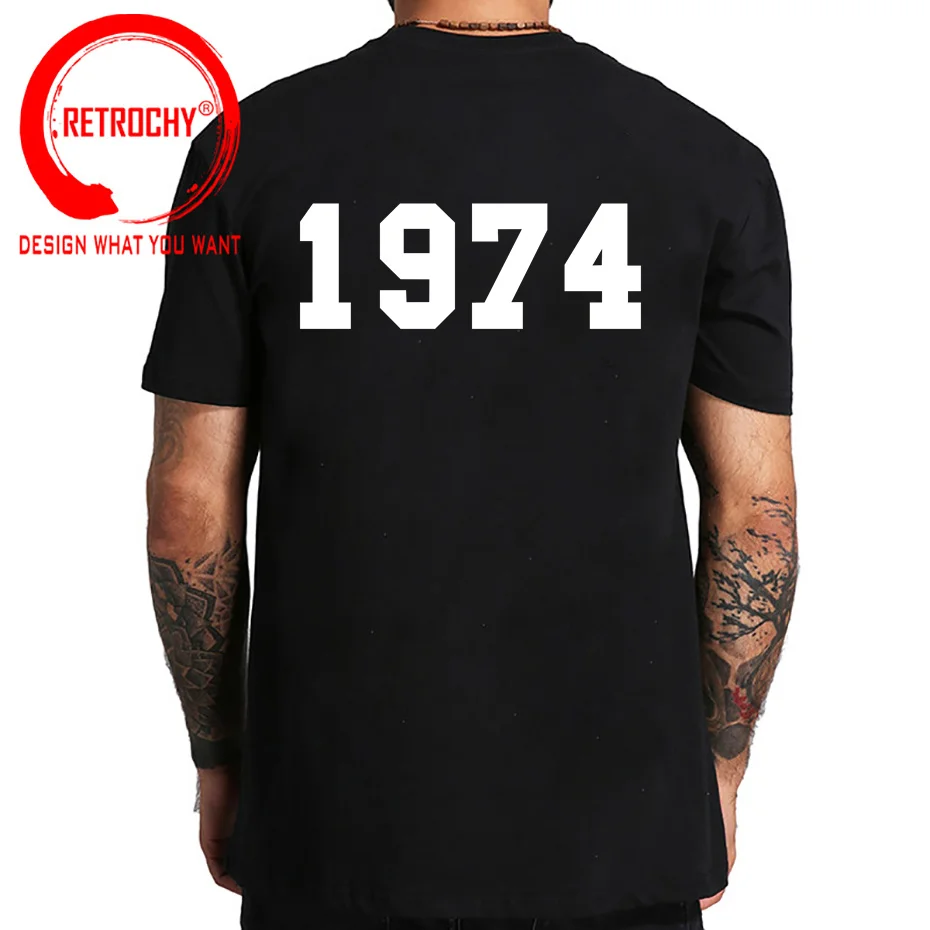 Потрясающая Футболка с принтом на тему 50-летия дня рождения 1974 подарок отцу в