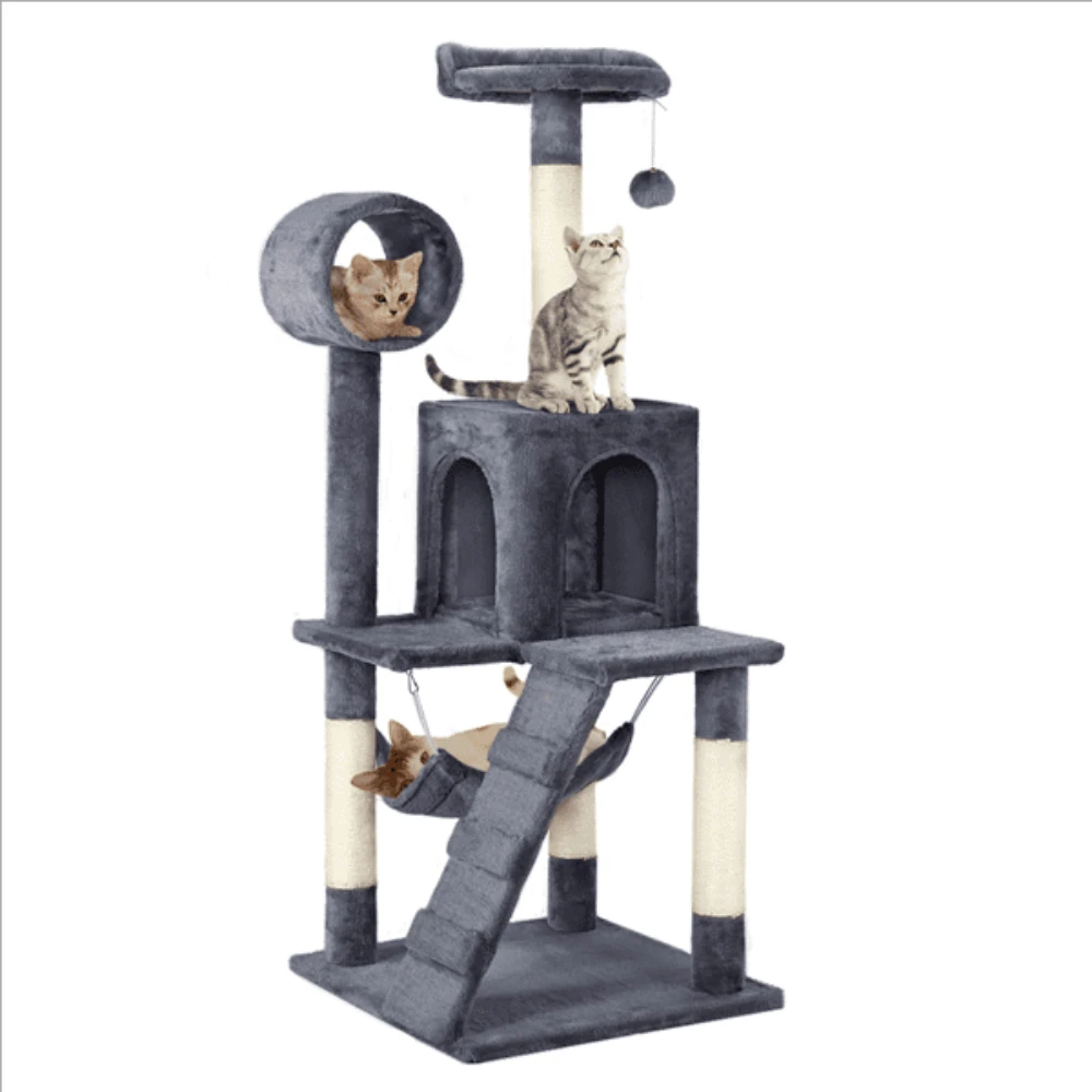

Multilevel Cat Tree with Condo, Dark Gray