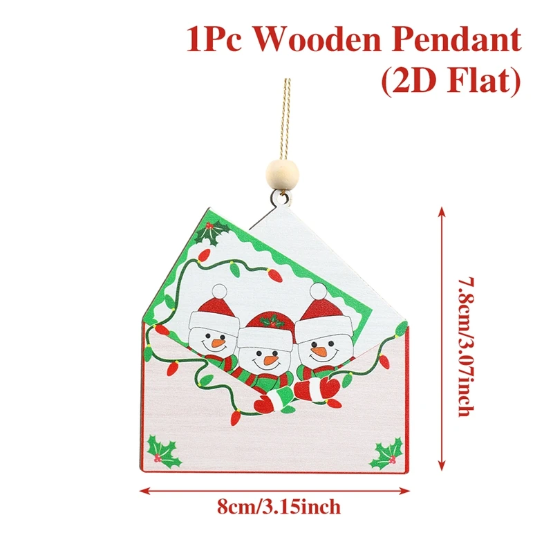 Рождественские деревянные подвески FENGRISE