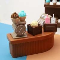 1set functional creative simulated simulation mini ice cream for micro landscape dollhouse ice cream mini ice cream