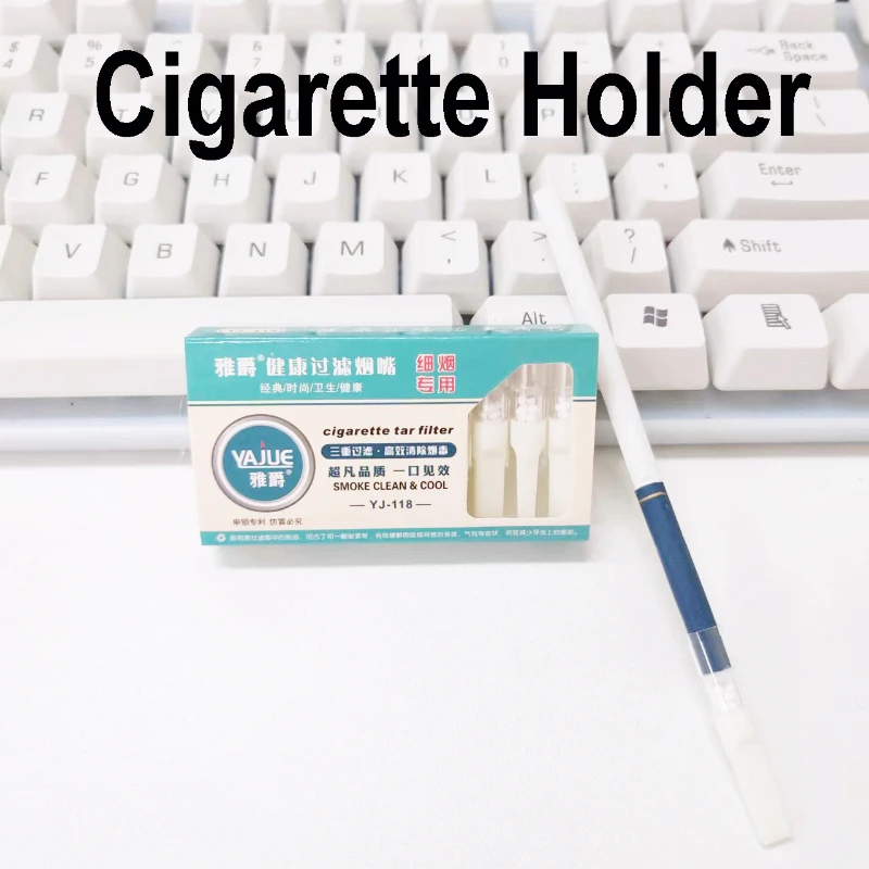 

For 6mm Disposable Portable Cigarette Mouthpiece Microfilter Reduce Tar Tobacco Filter Plastic Straight Hookah Pipe Smoking Tool