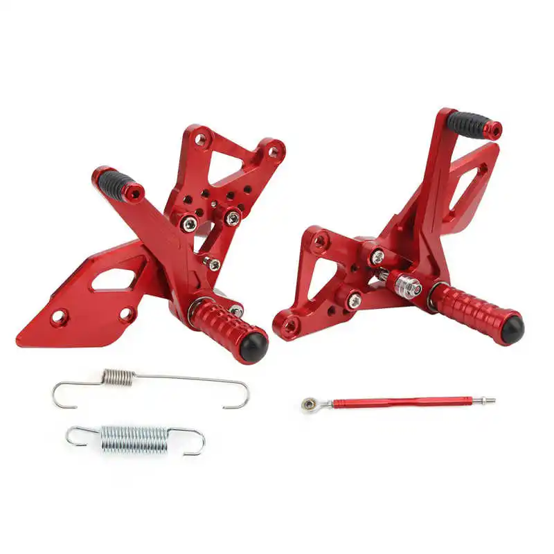 

Motorcycle Adjustable Footrest Motorcycle Adjustable Foot Board Knurled Aluminum Alloy for Modification