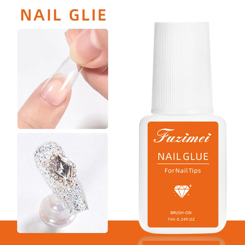 

Professionals Nail Glue Strong 7ml Glue For False Nails Tips Mainicure Rhinestone Decorations Adhesive Press On Nail Accessories