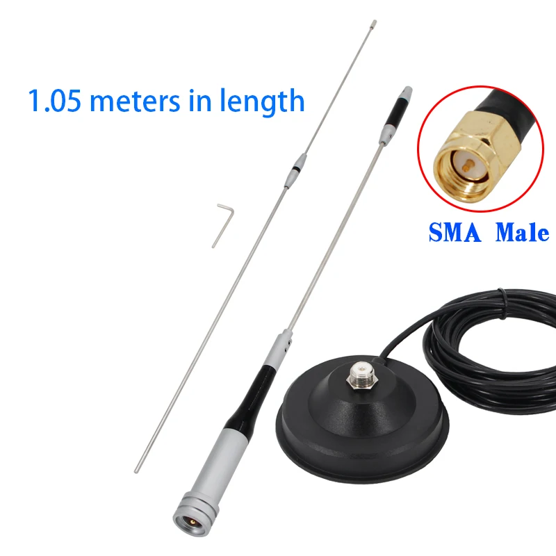 433MHz external waterproof sucker antenna omnidirectional high gain LORA module 450-470-510mhz radio transceiver