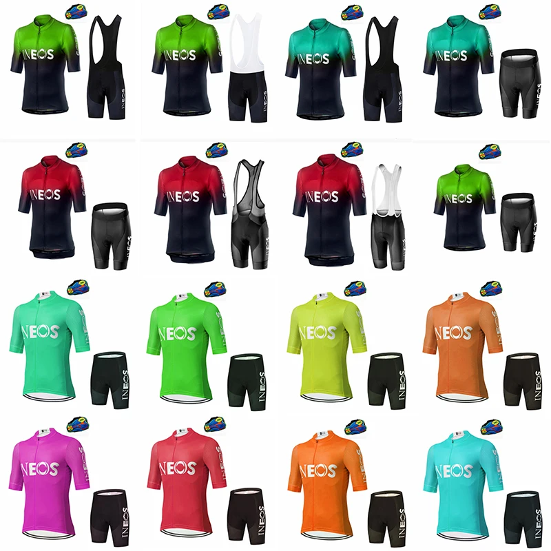 

Комплект велосипедной одежды INEOS, дышащая велосипедная одежда, одежда для езды на велосипеде, спортивный комплект с коротким рукавом, Быстр...