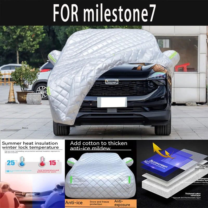 

For milestone7 auto hail proof protective cover,snow cover,sunshade,waterproof anddustproof external car accessories