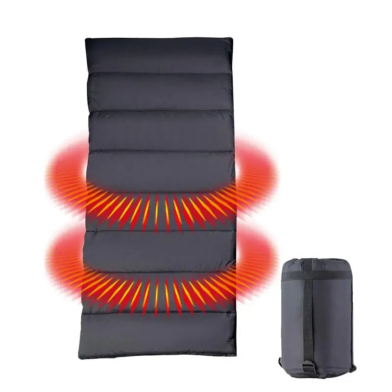 

Compact Sleeping Bag 3 Heating Levels Hiking Heated Sleeping Bag Battery Powered Warmer Camping Gear Equipment For Home
