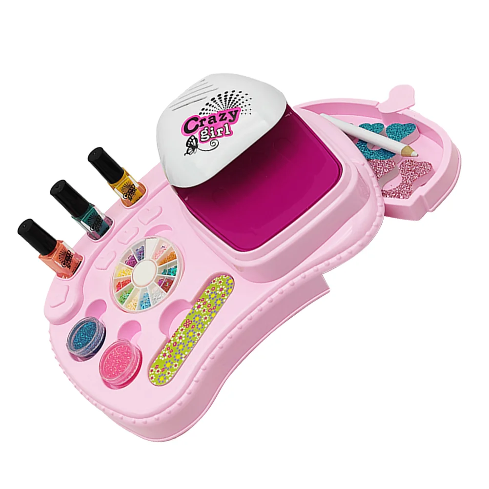 

1 Set Kids Girl Nail Art Kit Girl Nail Polish Kids Girl Makeup Kit for Fun