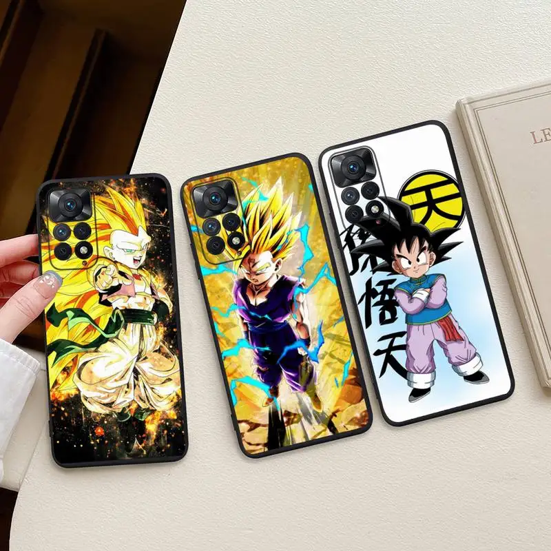 

Dragon Ball Z Anime Son Goten Phone Case For Redmi Note 11E 11S 11 10 9 Pro 9A K20 K30 K40 Soft Silicone Cover