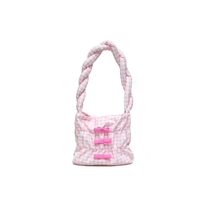 Женская сумка на плечо с милым бантом роскошная дизайнерская Вместительная