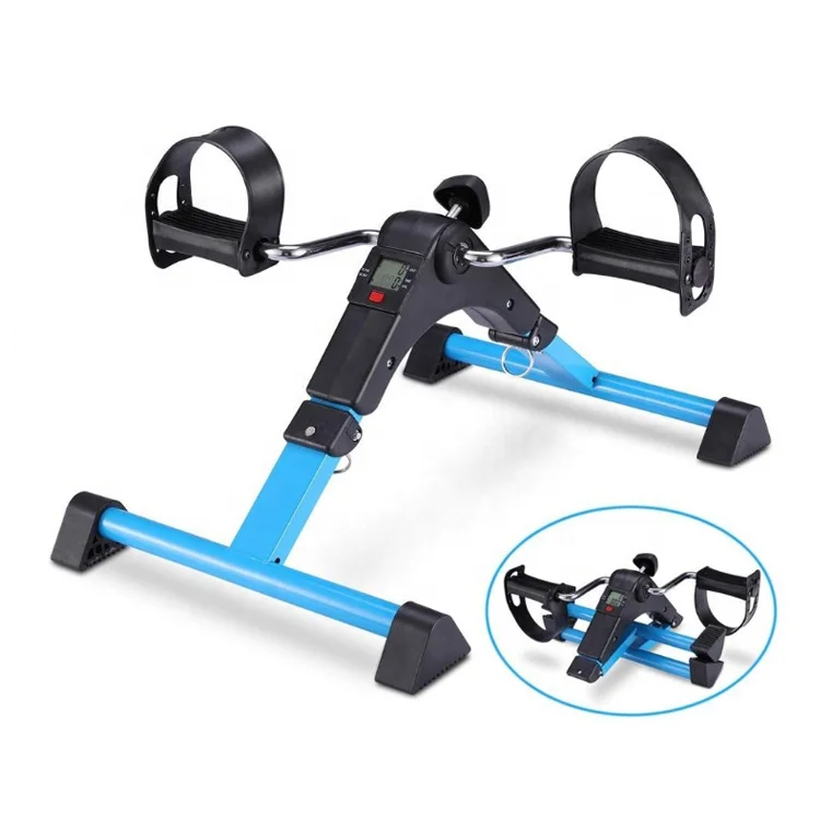

Medical Under Desk Bike Pedal Exerciser with Electronic Display for Legs and Arms Workout Fully Assembled Folding Pedaler