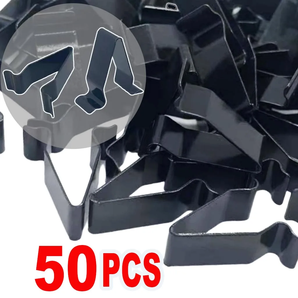 Черная металлическая дверная полоса автомобиля, крепеж для отделки панели, зажим для багажника, багажника, фиксатор бампера, металлические зажимы, зажимы типа V