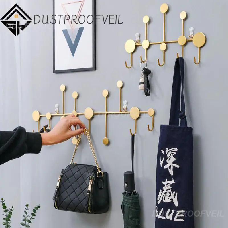 

Milti-purpose Clothes Hanger Hooks Traceless Installation Hat Racks Wall Hanging Coat Rack Wall Ornaments Coat Hanger Metal