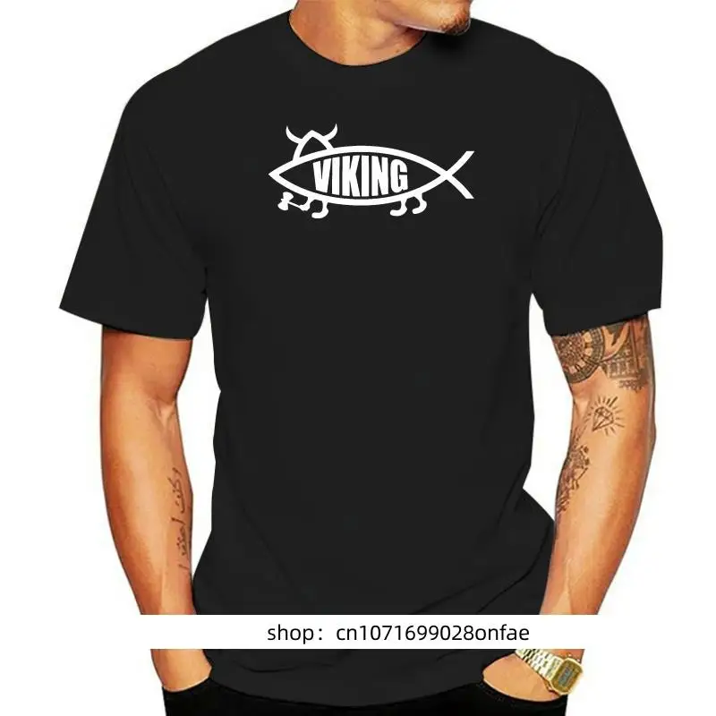 

Kaus Oblong Viking Fisch-tsf0168 Stiker Bom Aufkleber OEM Penyetelan Kaus Oblong Pria Kasual Keren Uniseks Fashion Baru Gratis