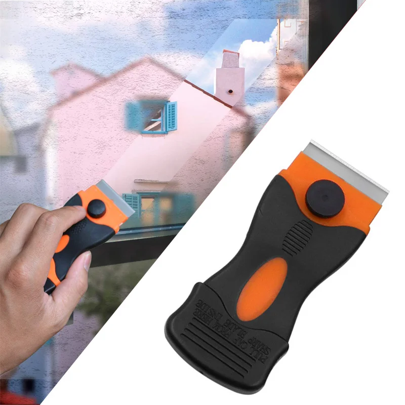 Экологичный пластиковый скребок для бритвенных лезвий окон и стеклянных панелей