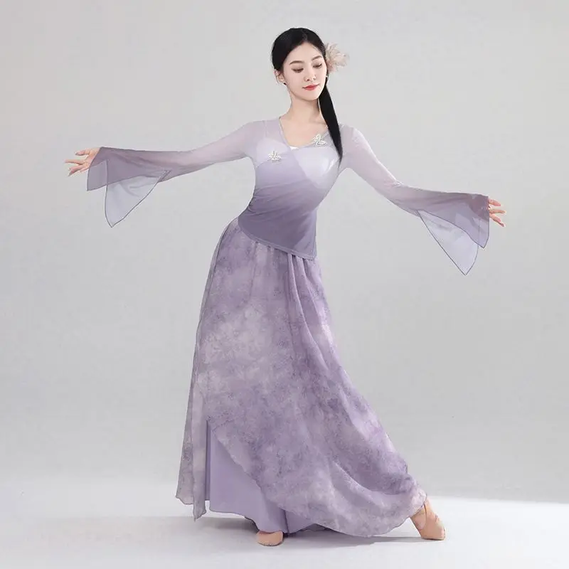 Классическое танцевальное платье в китайском стиле костюм для выступлений