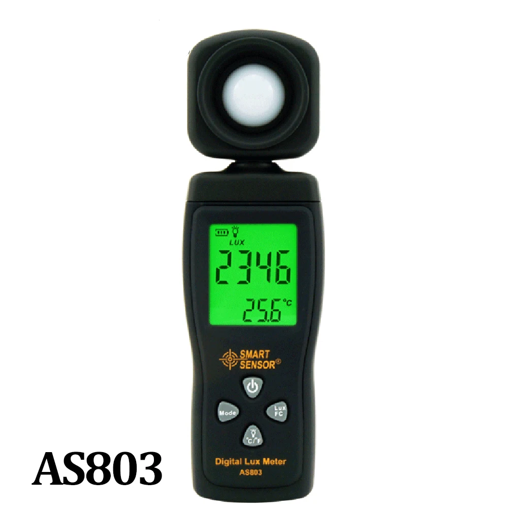 

U40 AS803 Digital Lux Meter Luminance Tester Light Meter 1-200000 Tools Photometer without battery Spectrometer Actinometer