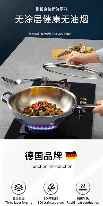 Сковорода немецкая WMF Futenbao из нержавеющей стали газовая плита индукционная