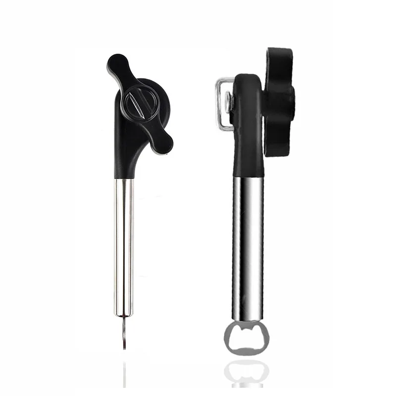 

Консервный нож 2 в 1, открывалка для бутылок, кухонные инструменты, профессиональный ручной консервный нож из нержавеющей стали, ручной конс...