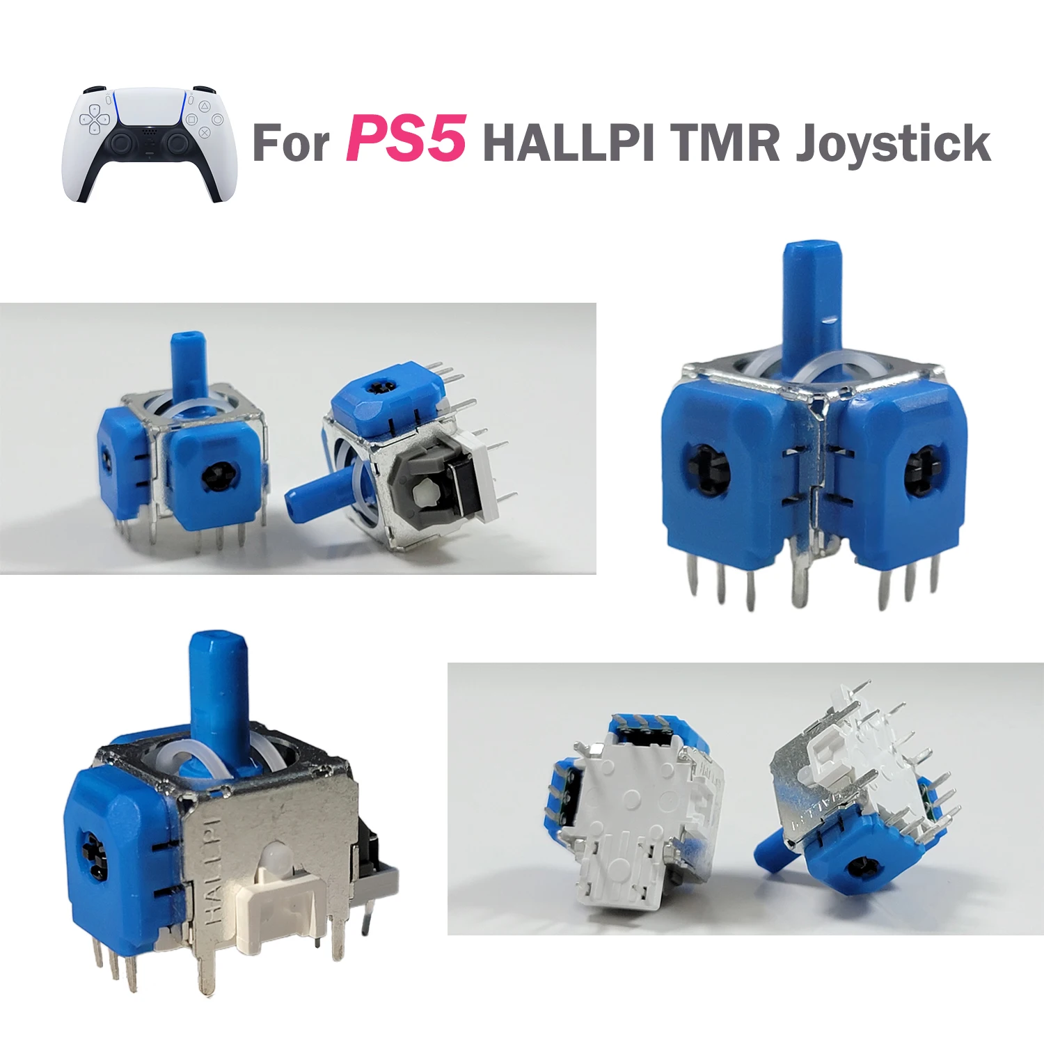 Фото 2/10 шт. HALLPI AKNES TMR электромагнитный джойстик для PS5 контроллер DualSense запасные части анти-дрейф аналоговый джойстик №2