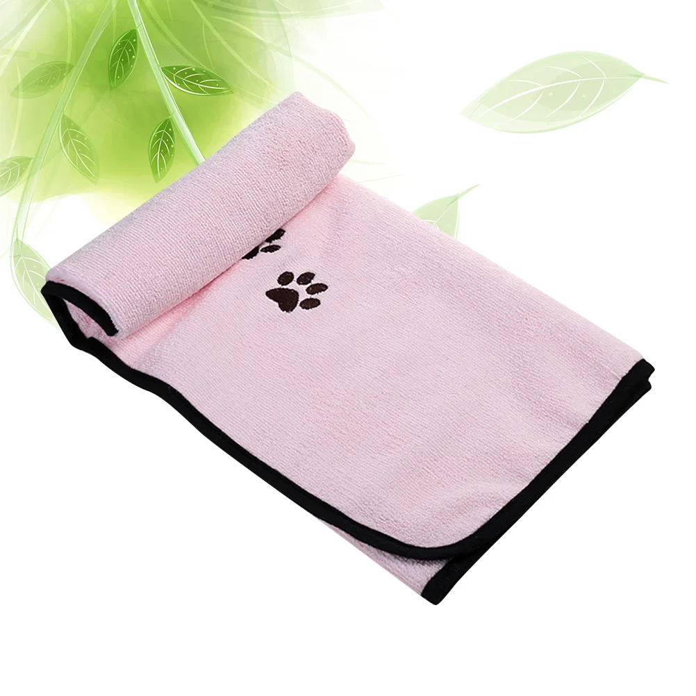 

1PC Fast Drying Lovely Multifunctional Cartoon Pet Dog Bath Towel Bath Supplies Dog Accessories