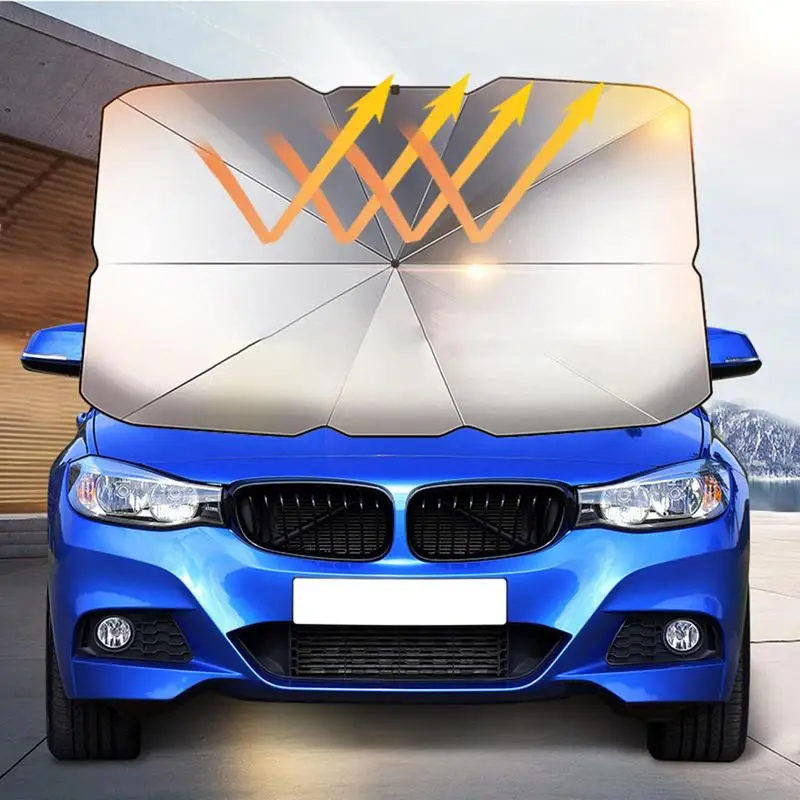 

Car Windshield Sun Shade Umbrella 90 Degrees Rotating Shaft Car Sunshade Umbrella Foldable Sunscreen Heat Insulation Cover