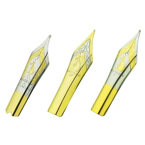 Original 3PCS Kaigelu Fountain Pen Nibs #6 Golden EF/F/M Spare Nib Compatible with Jinhao 100, 450, Yongsheng 699, Majohn T1 C1