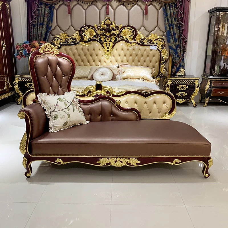 

European style imperial concubine reclining chair solid wood BEAUTY COUCH small family balcony imperial concubine reclining chai