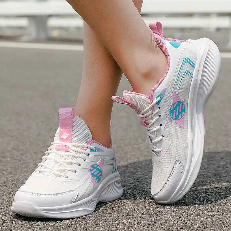 

Sneakers Woman Sports Deals Wading Woman's Sneakers Designer Luxury 2023 Sport Shoes Middle-Aged Women's Running Shoes Tennis