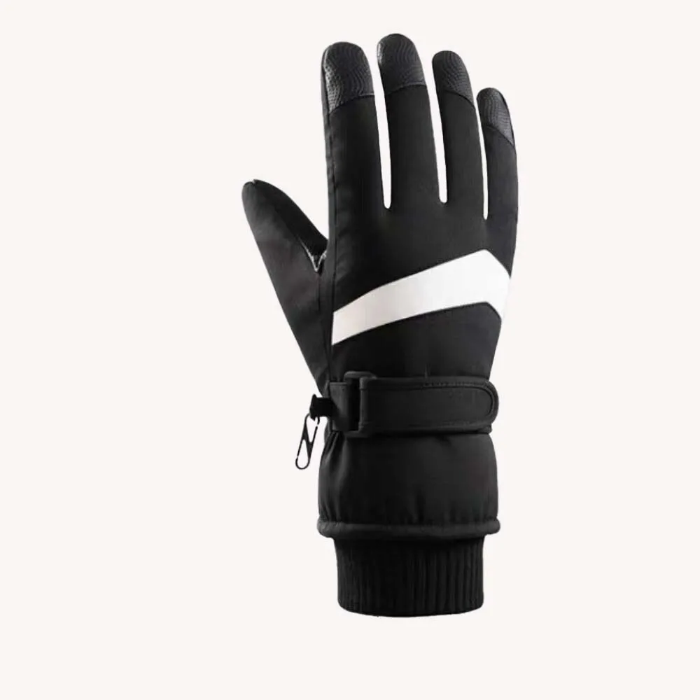 

Ski gloves winter women plus velvet padded cotton waterproof, cold-proof, non-slip and wear-resistant cycling gloves