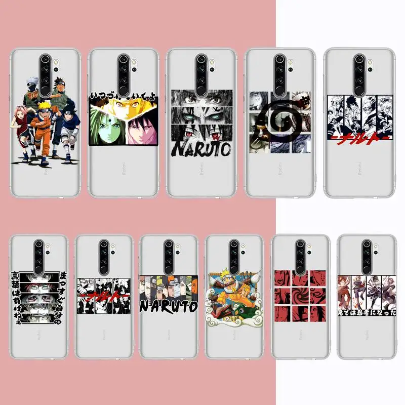 

BANDAI Naruto Japan Anime Phone Case for Samsung A51 A52 A71 A12 for Redmi 7 9 9A for Huawei Honor8X 10i Clear Case