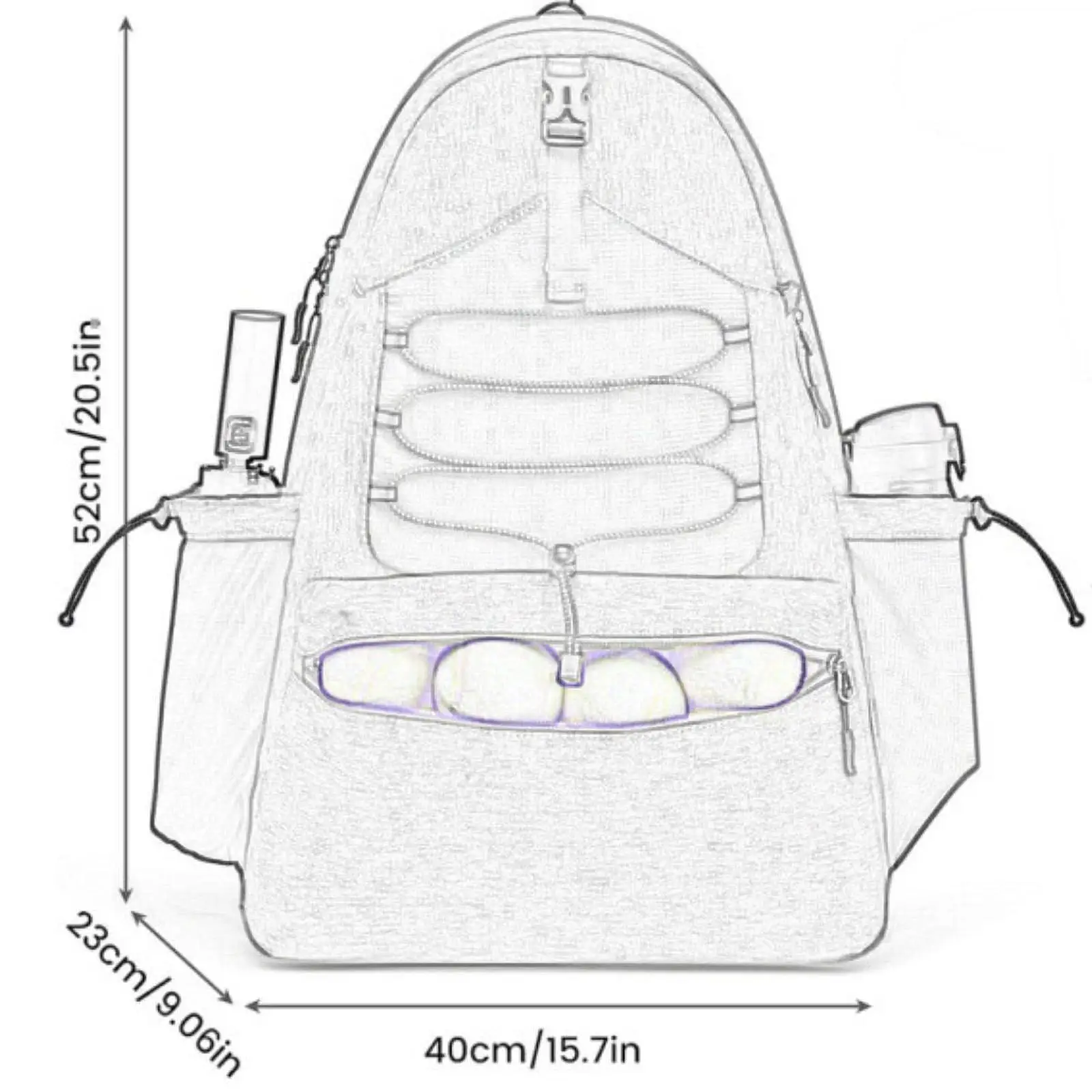Сумка для тенниса сумка перевозки ракетки с держателем бутылки водой рюкзак