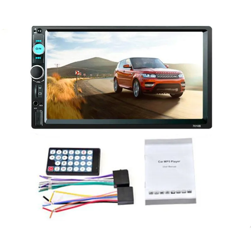 Автомагнитола 2 Din 12 В Bluetooth стереоприемник 7-дюймовый сенсорный экран стерео FM