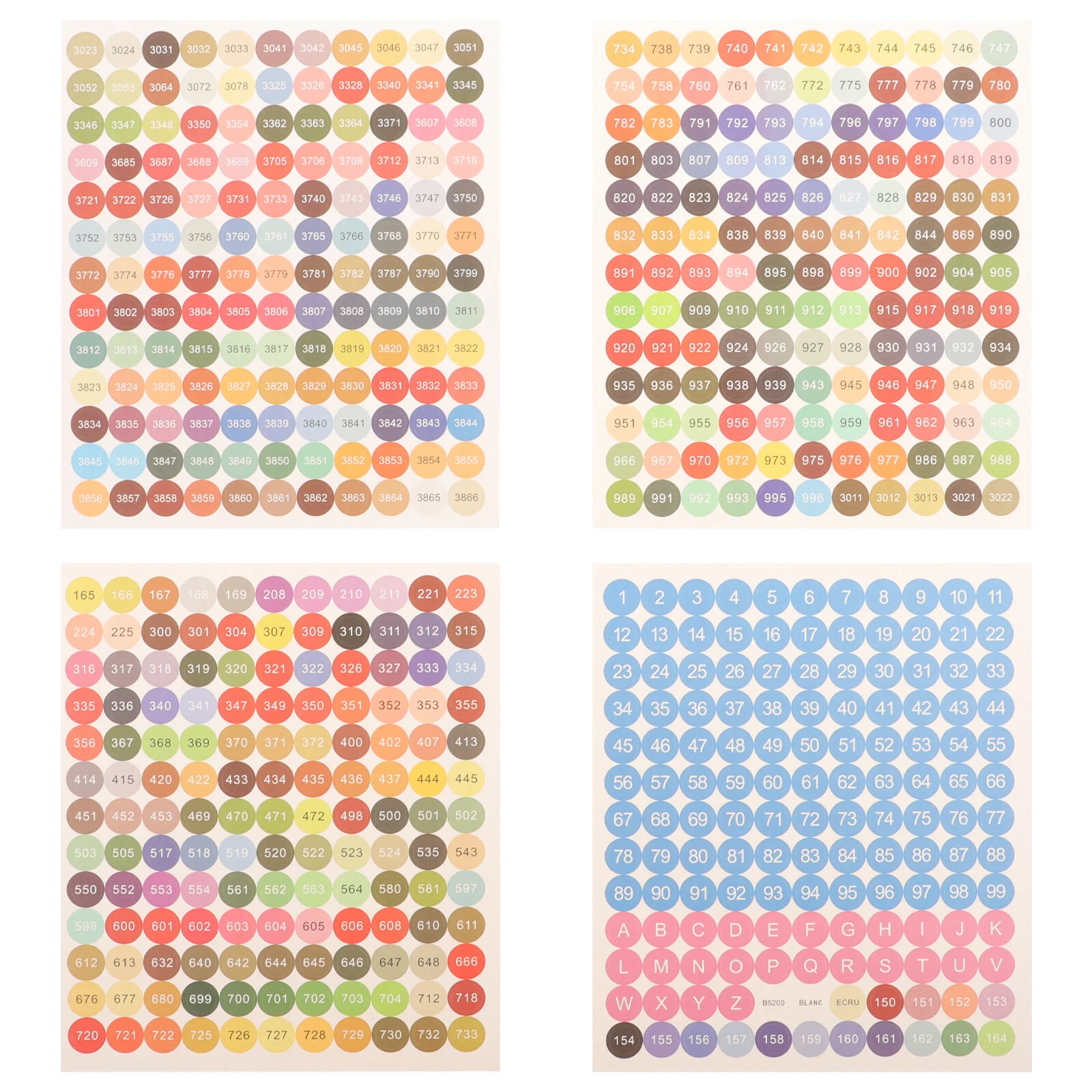 

Bottle Labels Coded Stickers Colorful Dot Marking Plastic Diamond Number Decorative