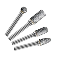 8pcs 14 6mm tungsten carbide burr bits rotary carbide rotary file cutter files cnc engraving tool set 45 65mm length