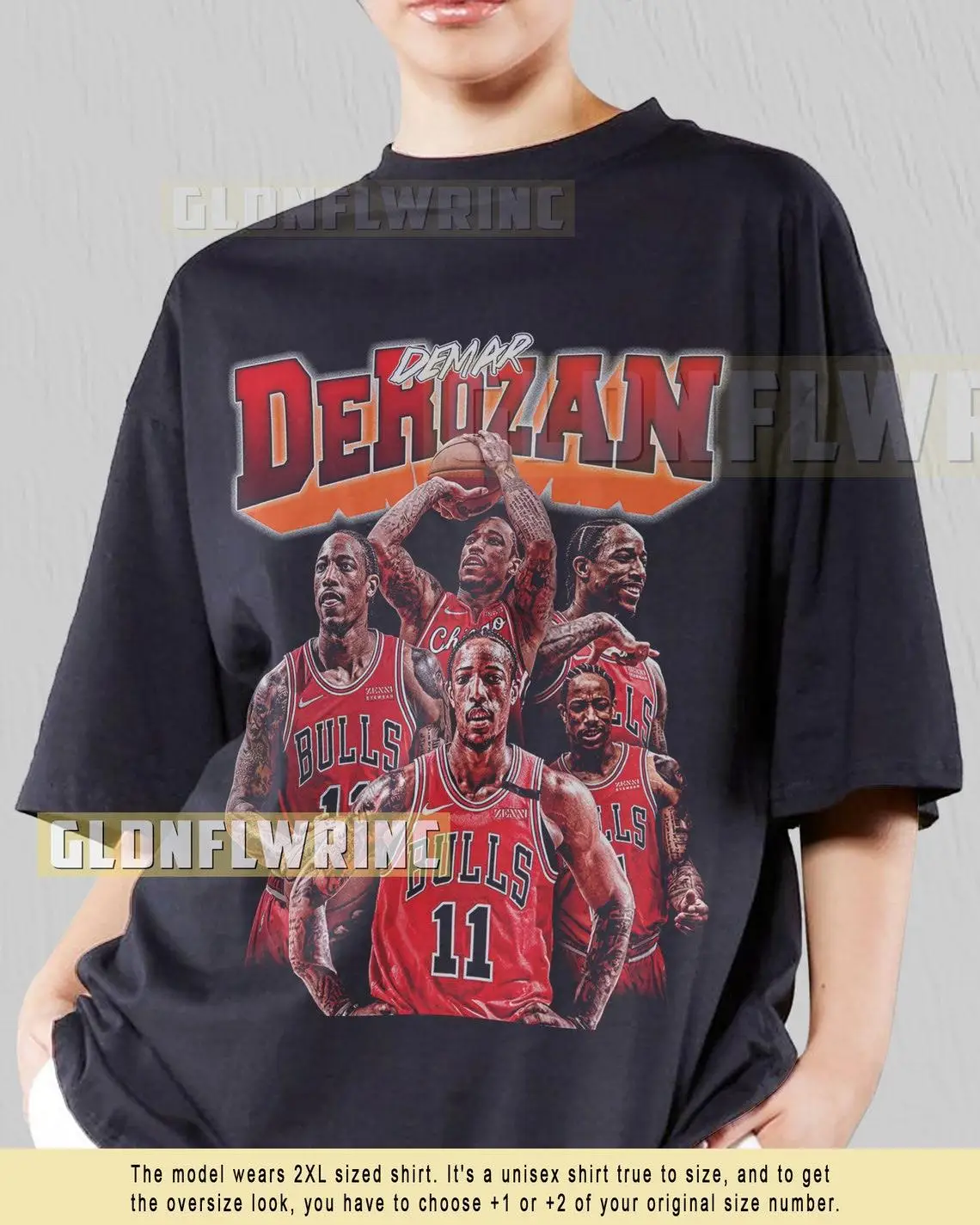 DeMar DeRozan Shirt DeMar DeRozan Bootleg Shirt 90s Vintage Graphic Tee  Chicago Basketball Shirt 90s Retro Basketball MVP Player