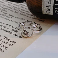 mouse niche ring womens simple fashion celebrity opening to quit tide