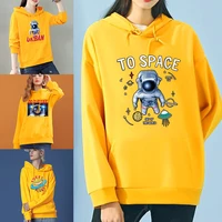 streetwear astronaut loose all match pullover sweatshirt top print hiphop harajuku casual women hoodie fashion trend clothes