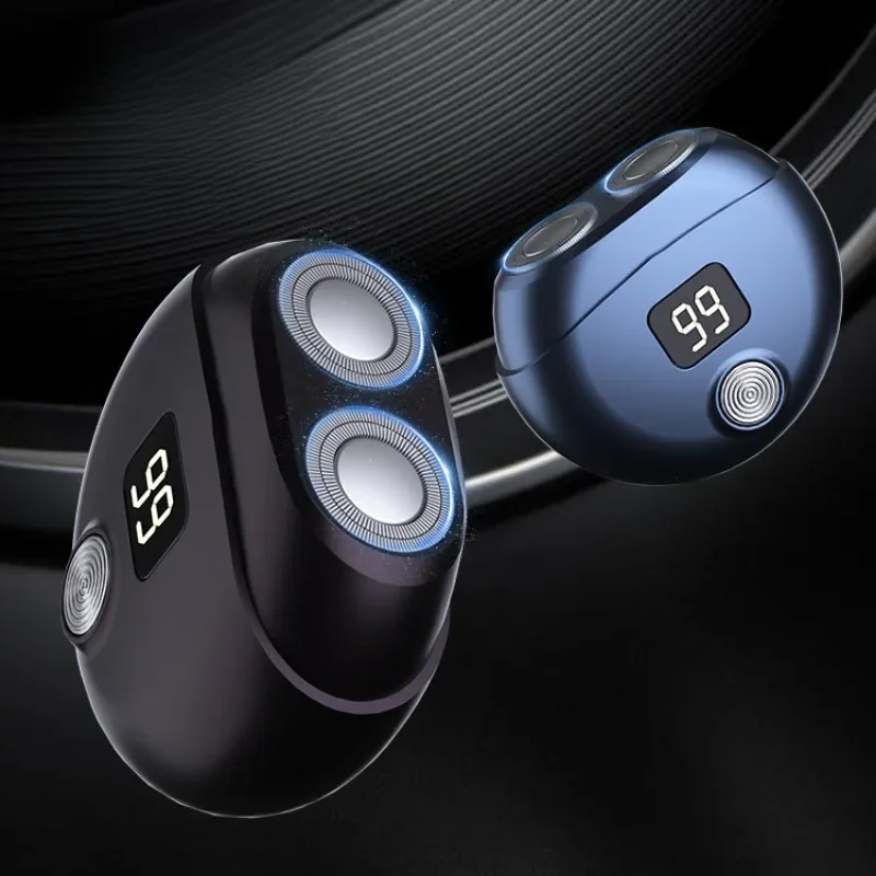 Портативная Перезаряжаемая Электрическая Бритва Для Мужчин Лица С Вращающейся