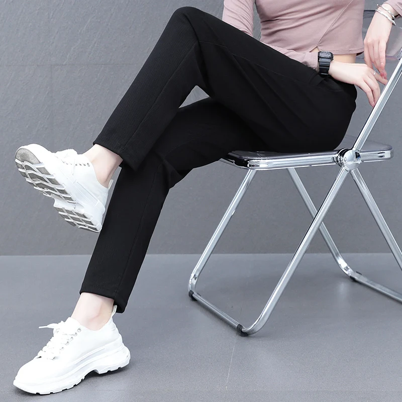 Женские Повседневные Спортивные Брюки С Высокой Талией Весенне-осенние Удобные